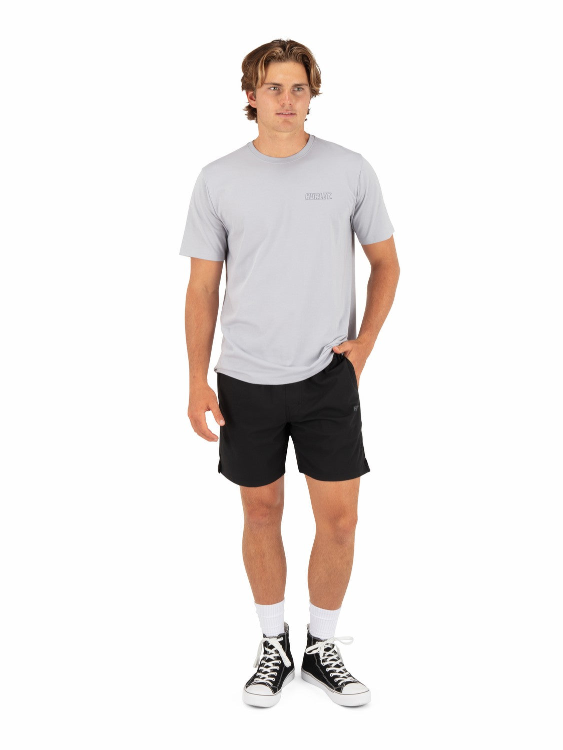 Hurley Mens H20-Dri Fastlane Lined Short Sleeve