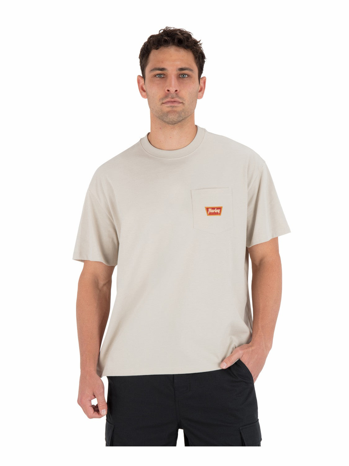 Hurley Mens Built Patch Pocket Short Sleeve