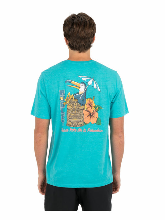 Hurley Mens Sippin On Paradise Short Sleeve
