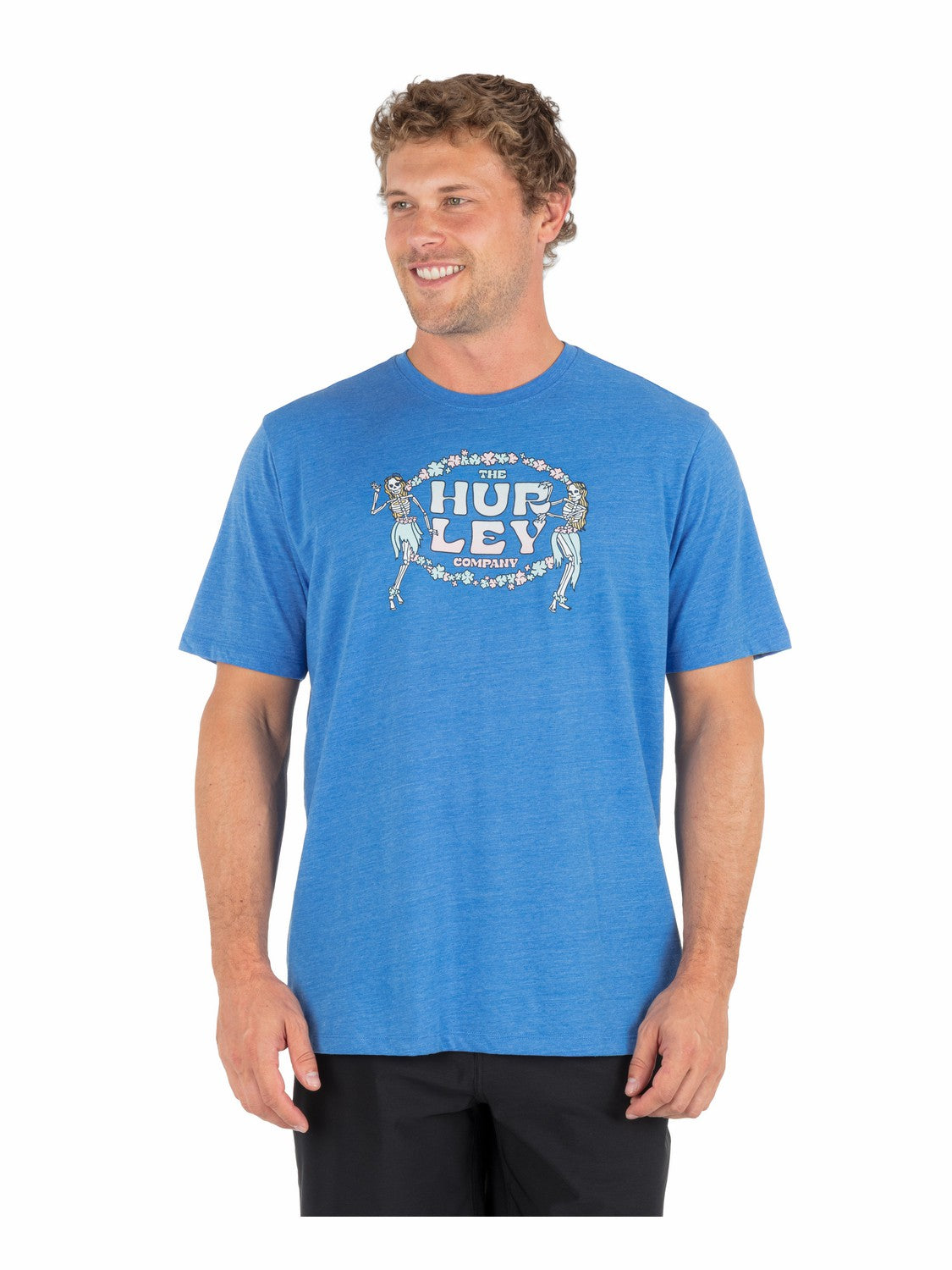 Hurley Mens Skull Dancin Short Sleeve