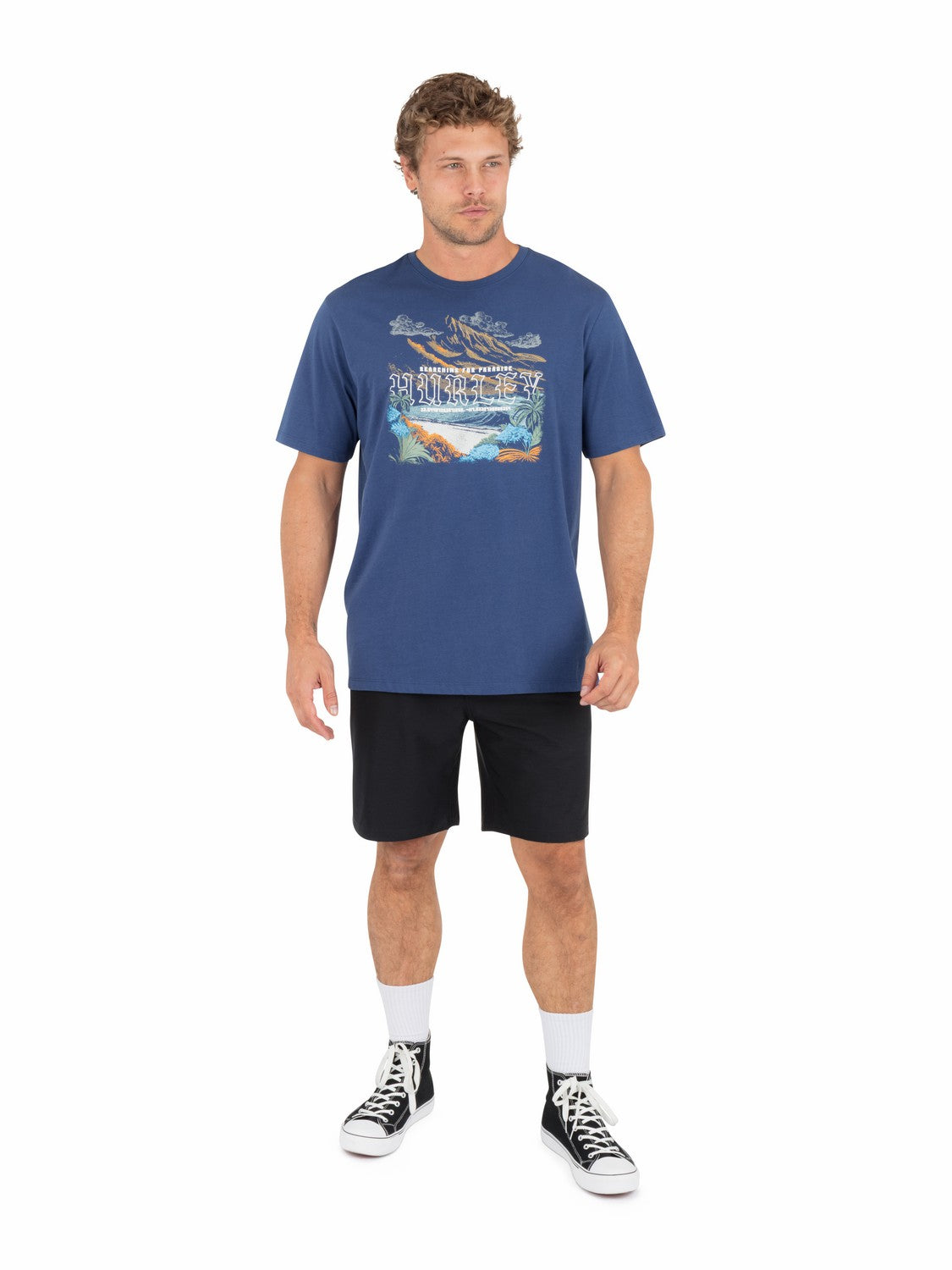 Hurley Mens Finding Paradise Short Sleeve