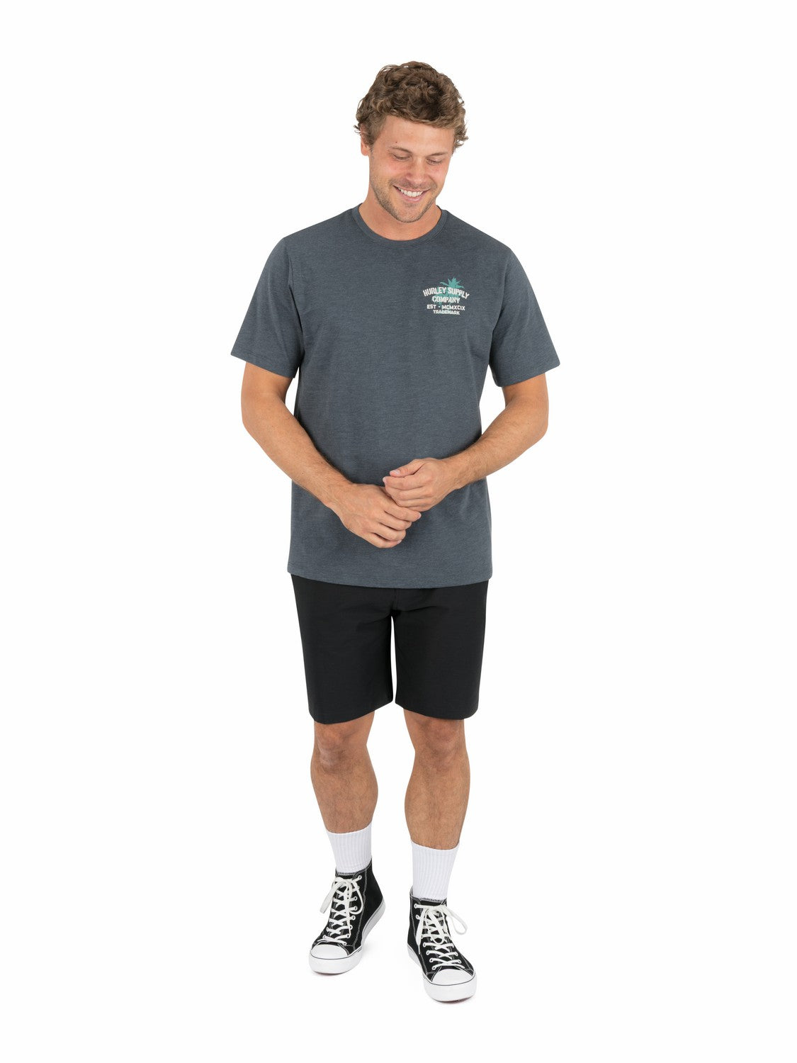 Hurley Mens Shape Shack Slub Short Sleeve
