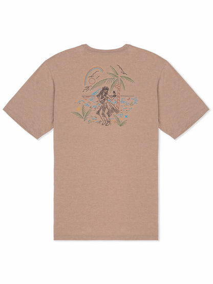 Hurley Mens Hula In Paradise Short Sleeve