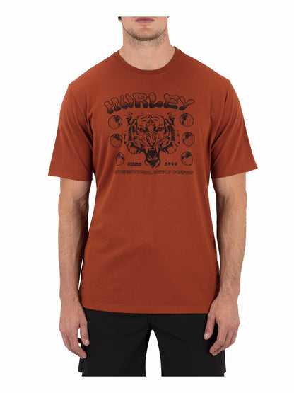 Hurley Mens H2O Dri El Tigre No Se Short Sleeve