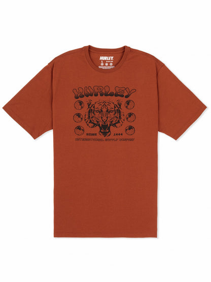 Hurley Mens H2O Dri El Tigre No Se Short Sleeve