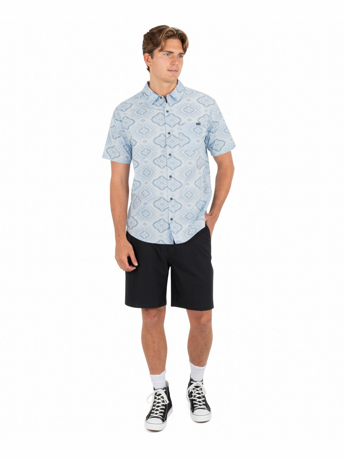 Hurley Mens Lido Stretch Short Sleeve