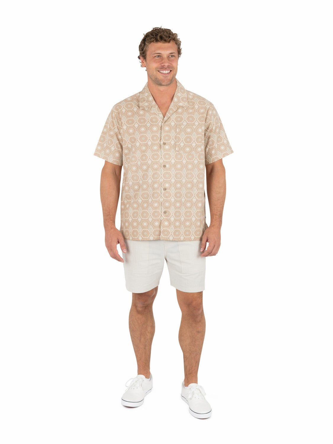 Hurley Mens Dogpatch Camp Short Sleeve