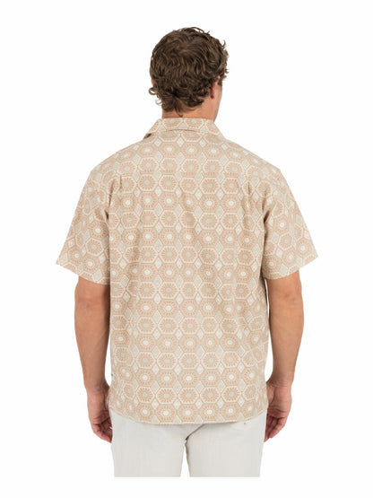 Hurley Mens Dogpatch Camp Short Sleeve