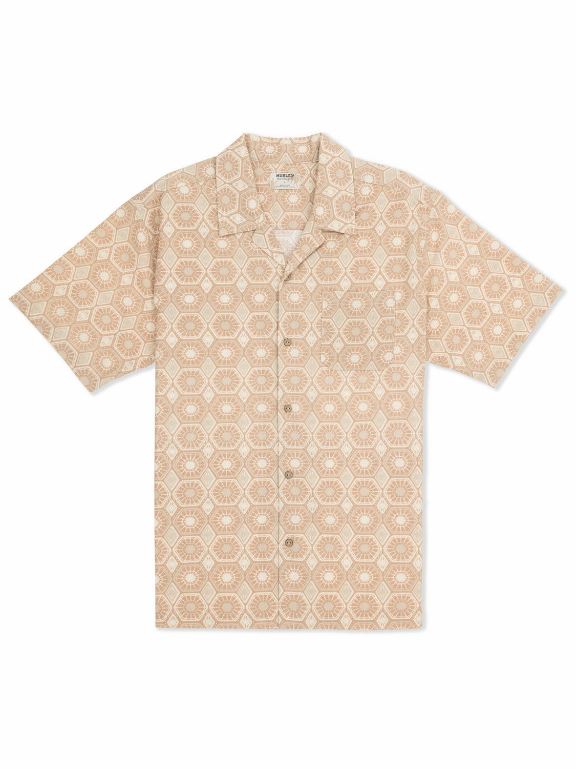 Hurley Mens Dogpatch Camp Short Sleeve