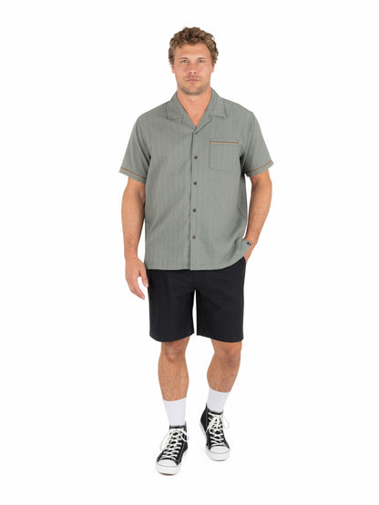 Hurley Mens Lay Day Camp Short Sleeve
