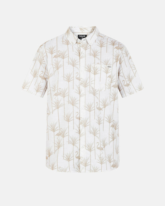 Hurley Mens One And Only Stretch Short Sleeve Shirt