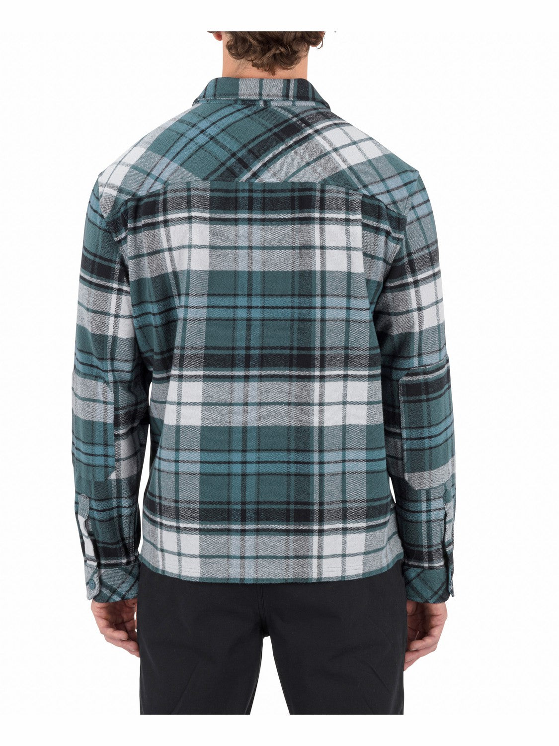 Hurley Mens Santa Cruz Seaside Flannel Long Sleeve