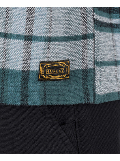 Hurley Mens Santa Cruz Seaside Flannel Long Sleeve