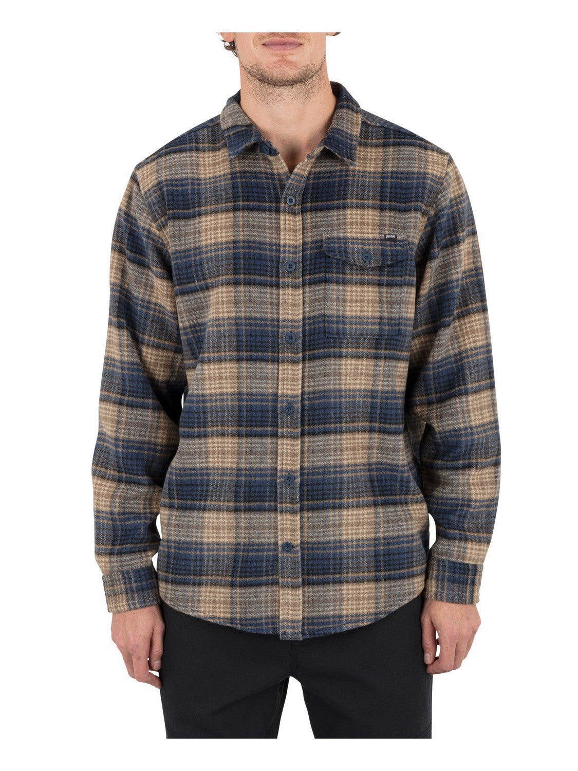 Hurley Mens Portland Heavyweight Flannel