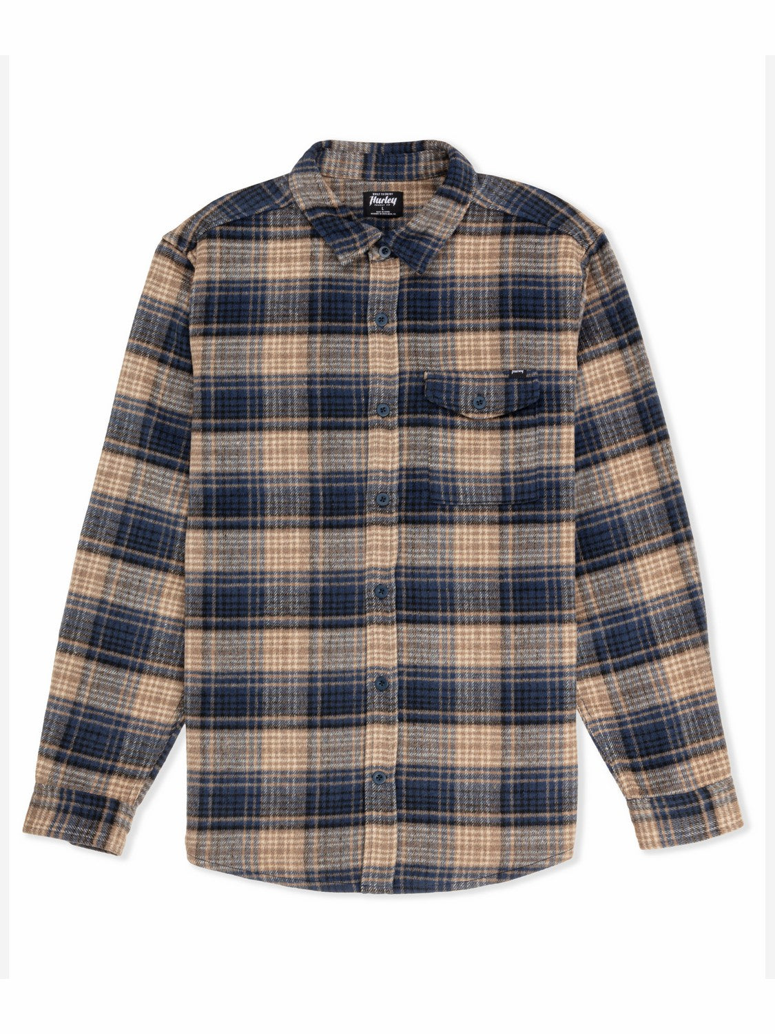 Hurley Mens Portland Heavyweight Flannel