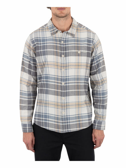 Hurley Mens Portland Stretch Flannel Long Sleeve