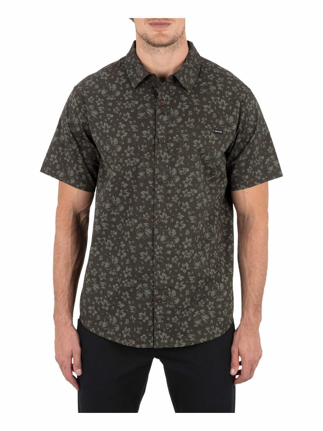 Hurley Mens Lido Stretch Short Sleeve
