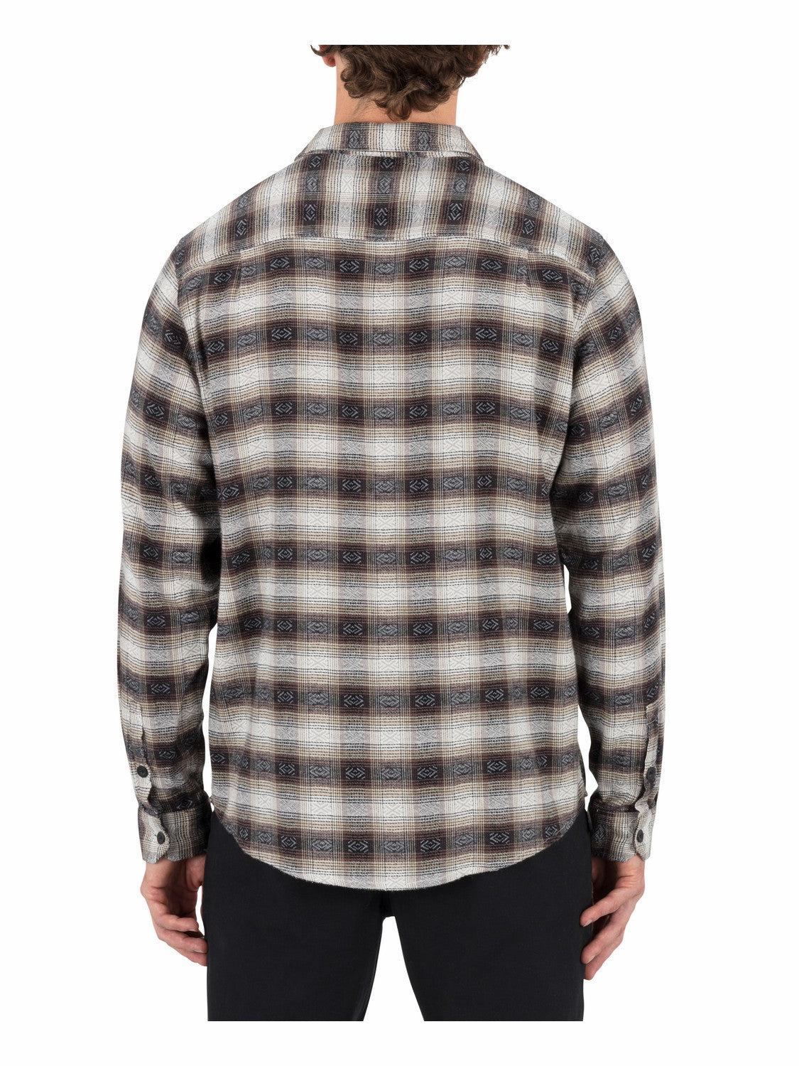 Hurley Mens Portland Stretch Flannel Long Sleeve