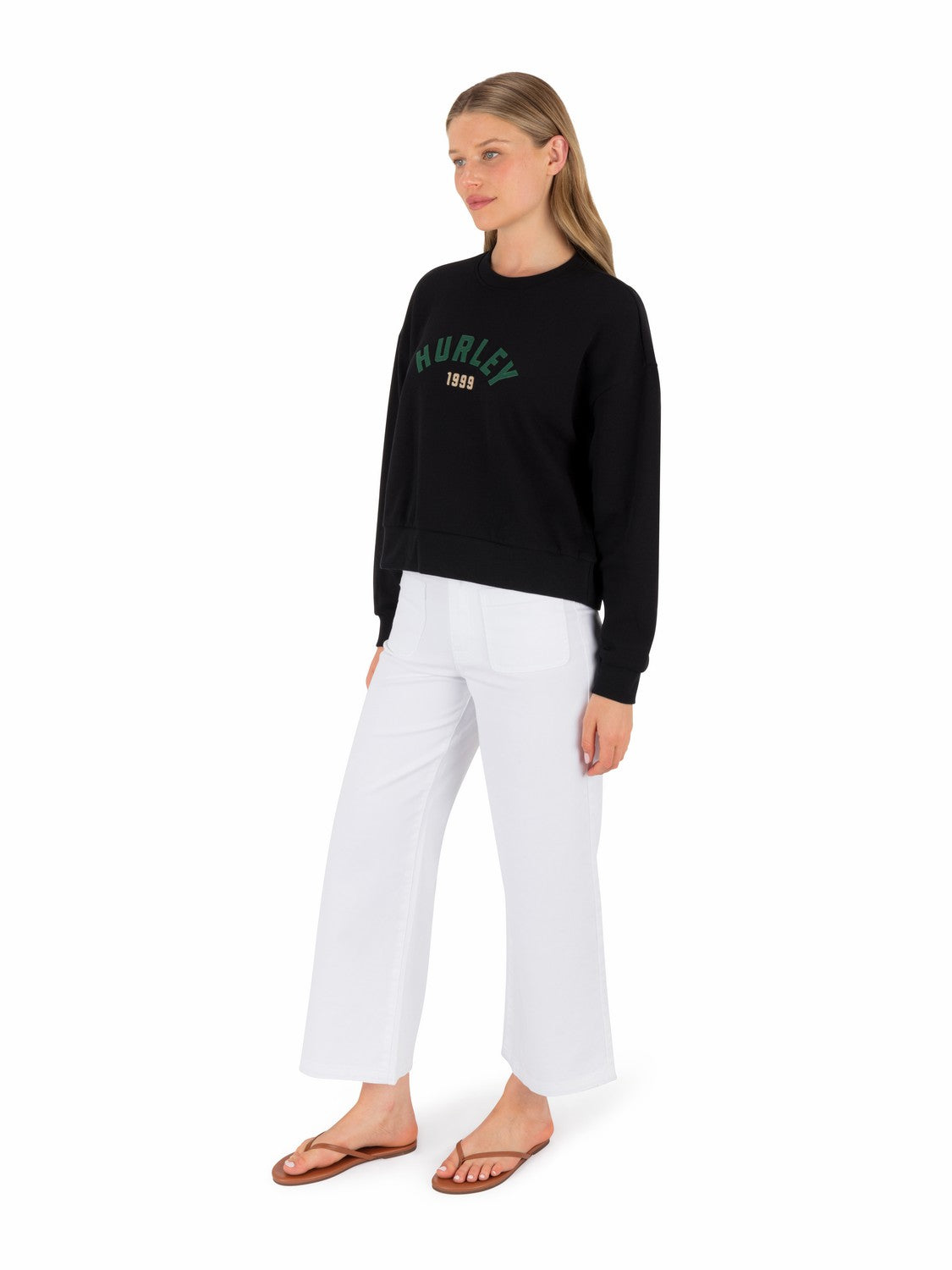 Hurley Womens Worthy Boxy Crew