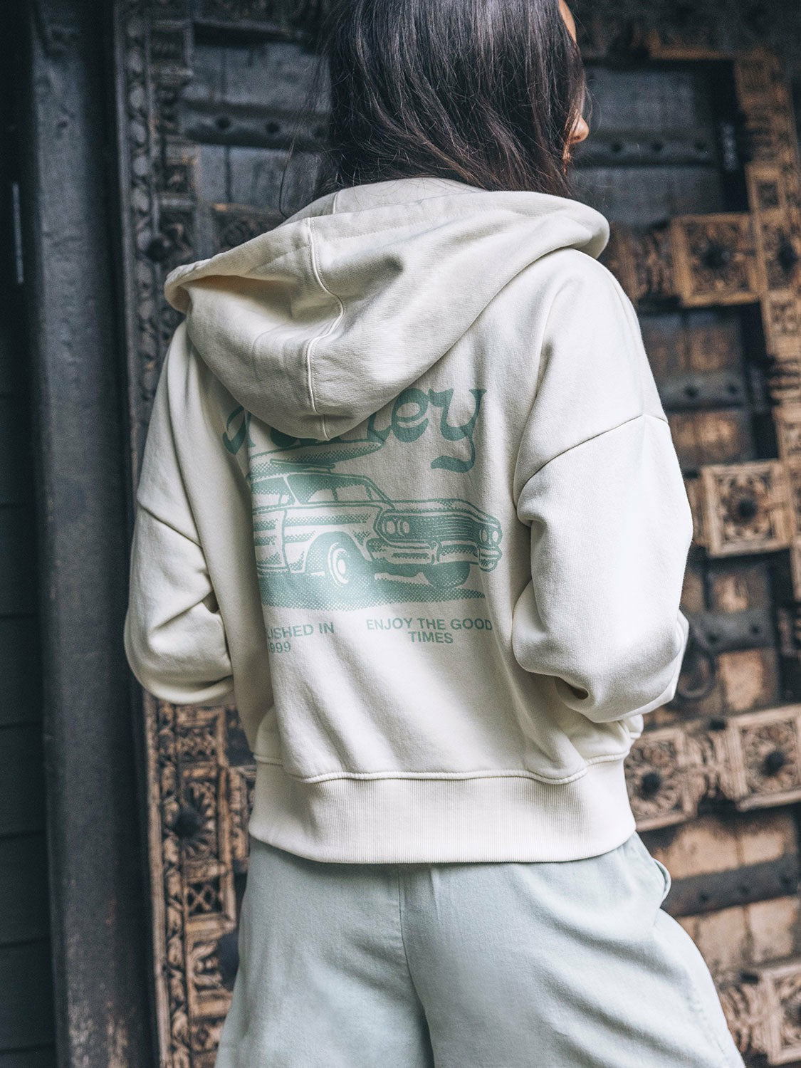 Hurley Womens Enjoy The Good Crop Zip Hoodie