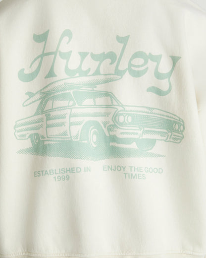 Hurley Womens Enjoy The Good Crop Zip Hoodie