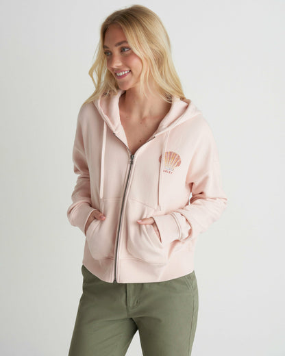 Hurley Womens Shell Yeah Crop Zip Hoodie