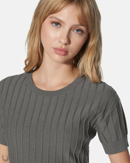 Hurley Womens Daylight Short Sleeve Sweater Top