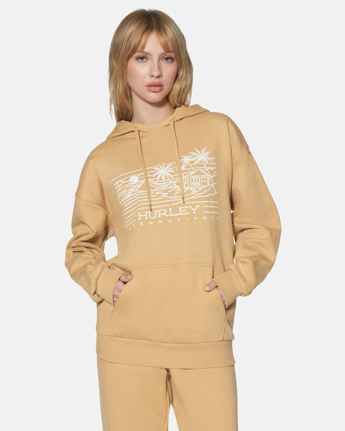 Hurley Womens Maui Oversized Hoodie