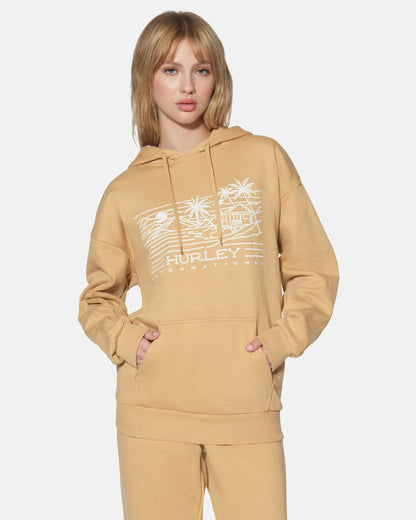 Hurley Womens Maui Oversized Hoodie