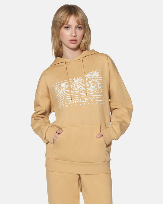 Hurley Womens Maui Oversized Hoodie