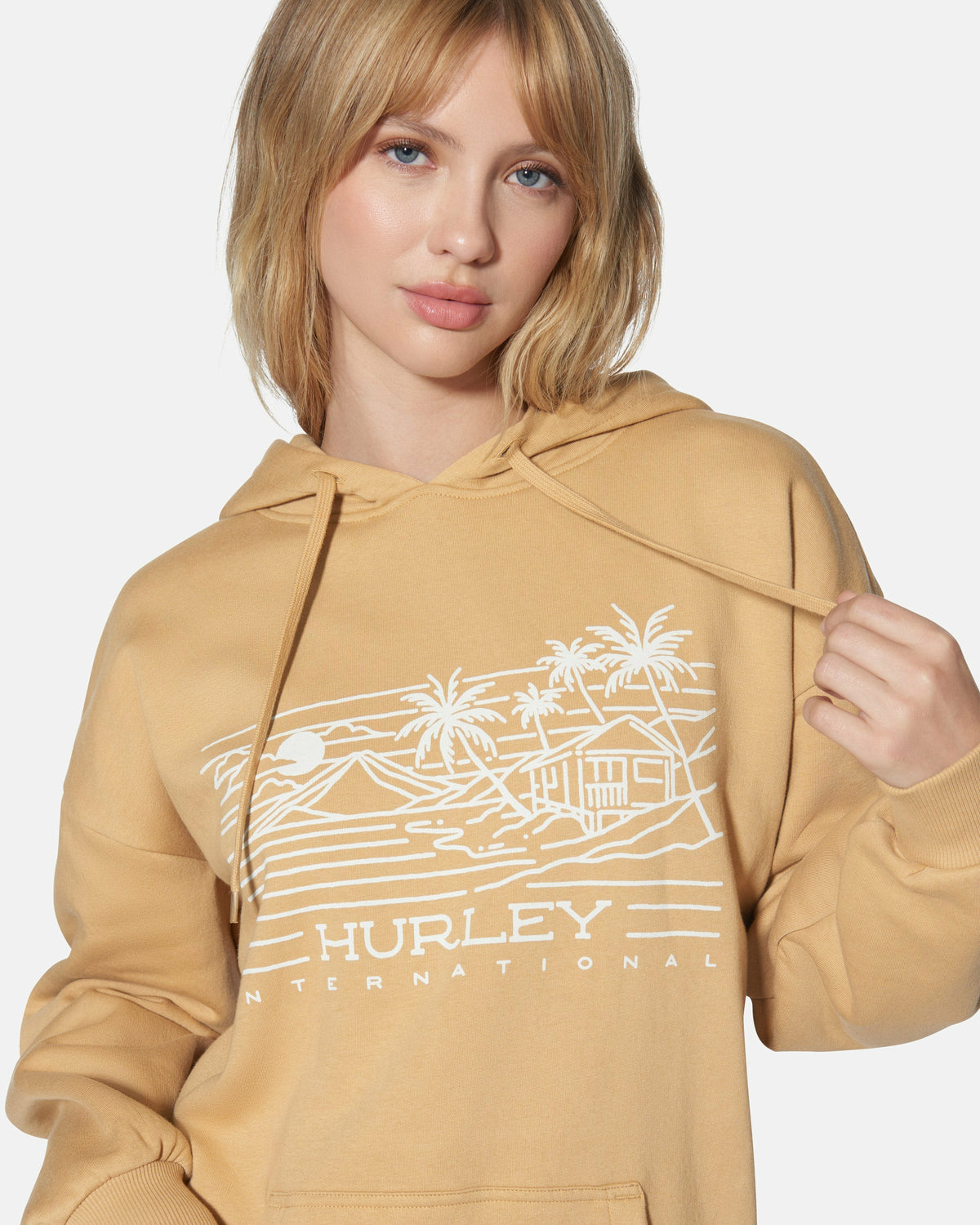 Hurley Womens Maui Oversized Hoodie