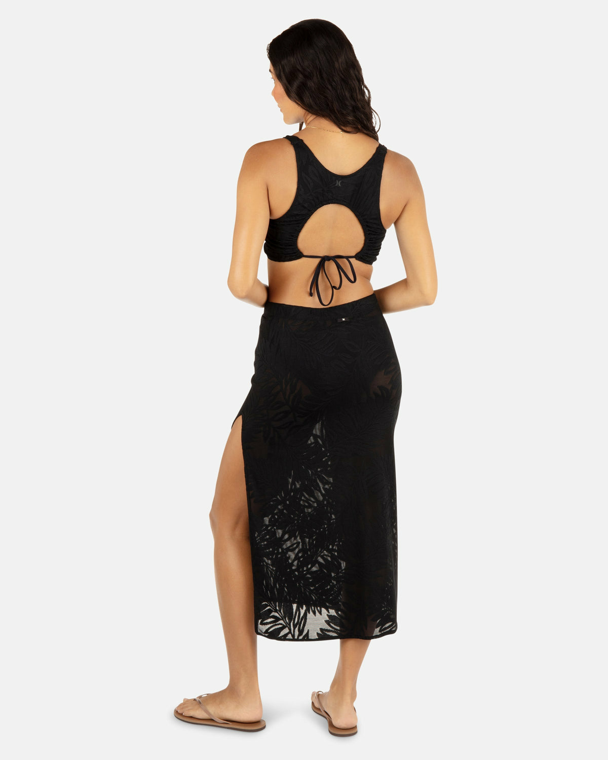 Hurley Womens Ulu Leaf Midi Skirt