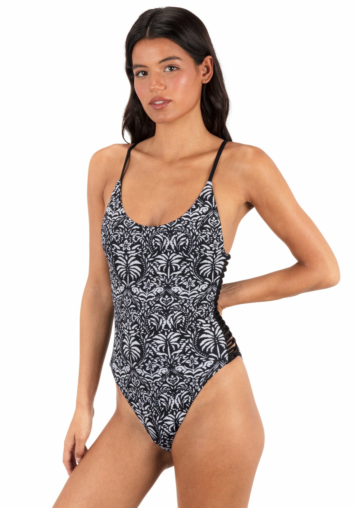 Hurley Womens Ikat Palm Moderate One Piece