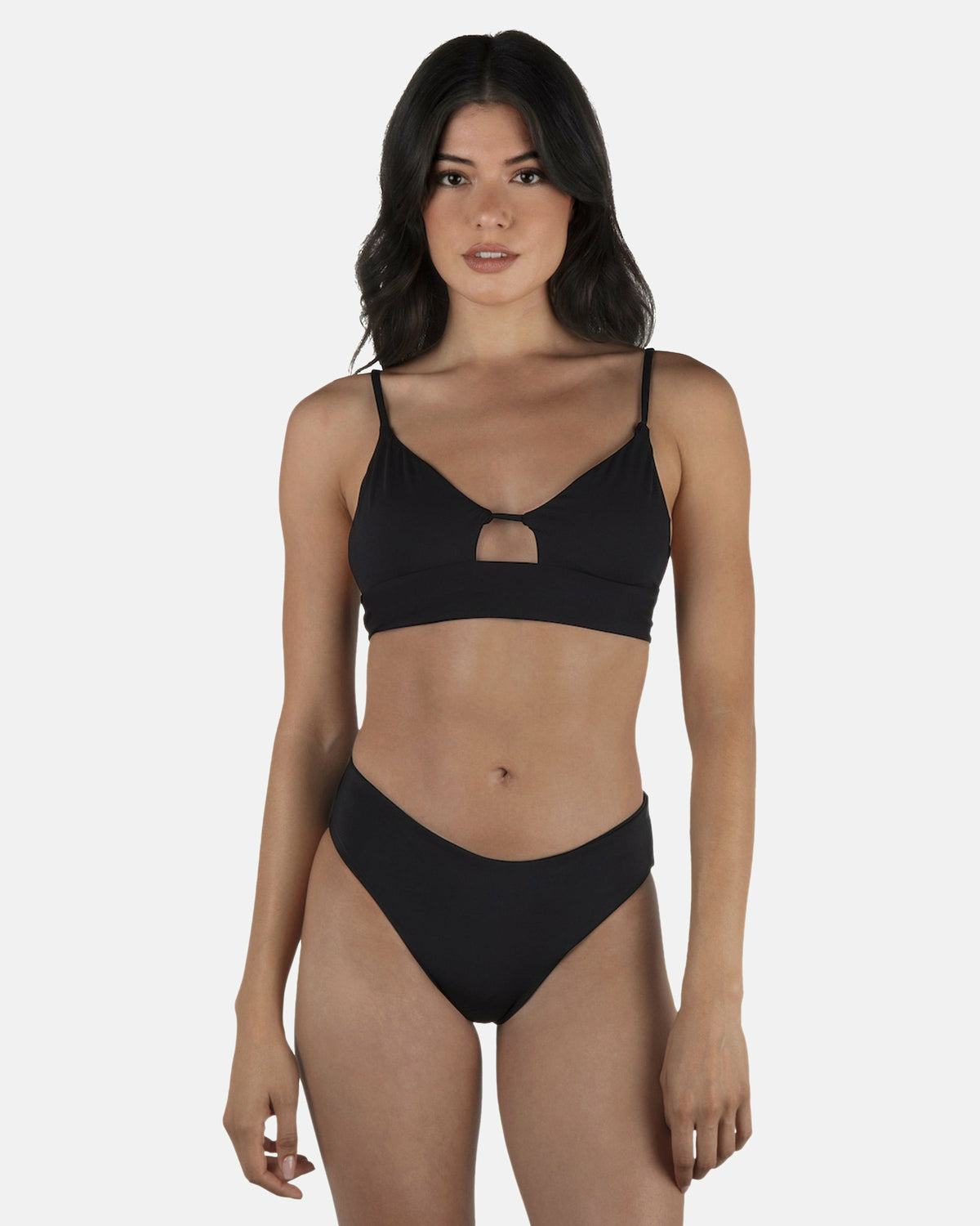 Hurley Womens Solid Full Bikini Bottom