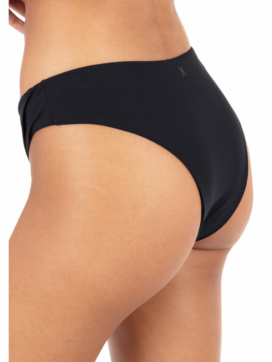 Hurley Womens Max Solid Mid Rise Cheeky Bottom