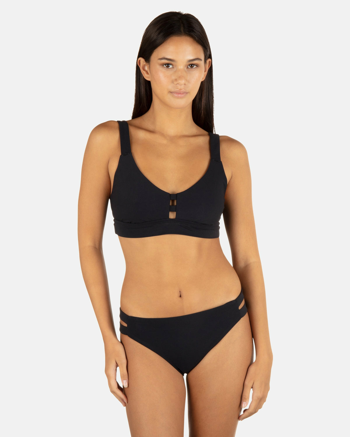 Hurley Womens Max Solid Moderate Bottom