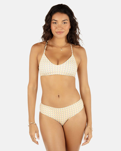 Hurley Womens Retro Geo Reversible Cheeky Hipster Bikini Bottom
