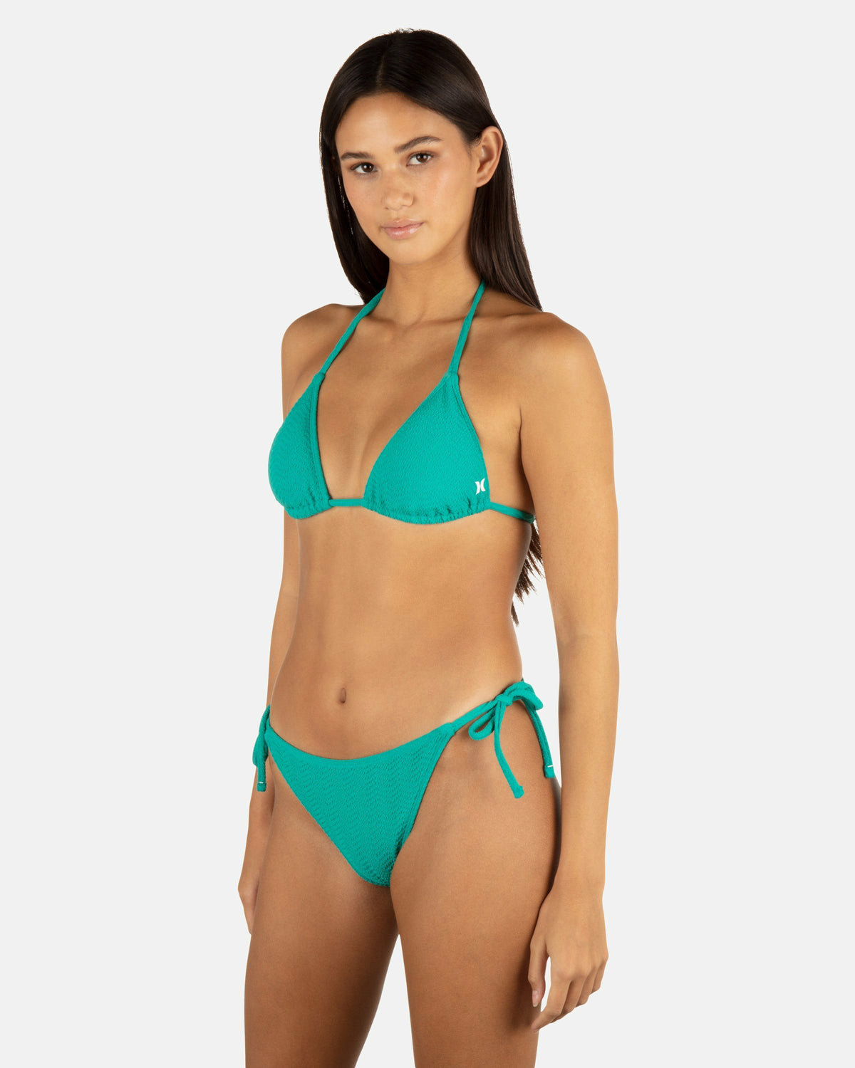 Hurley Womens Wave Scrunch Cheeky Tie Side Bottom