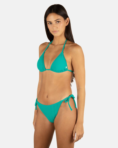 Hurley Womens Wave Scrunch Cheeky Tie Side Bottom