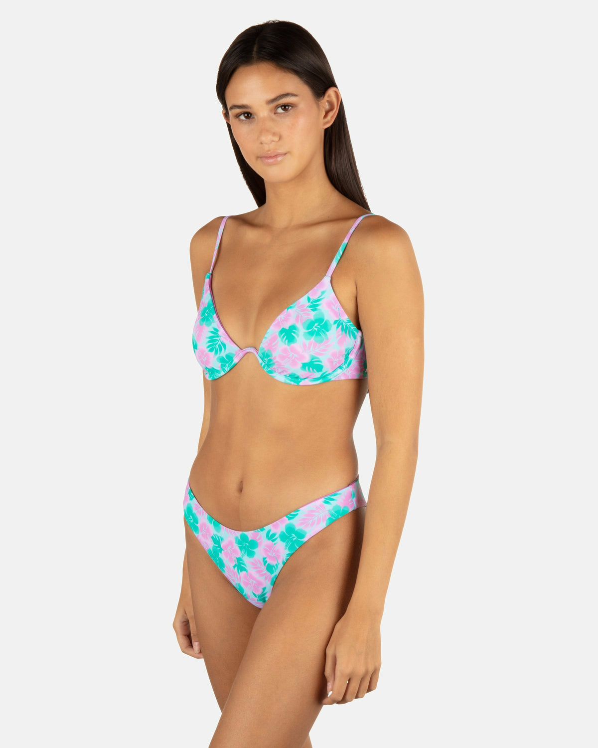 Hurley Womens Lani Floral Underwire Bra