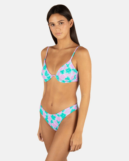 Hurley Womens Lani Floral Underwire Bra