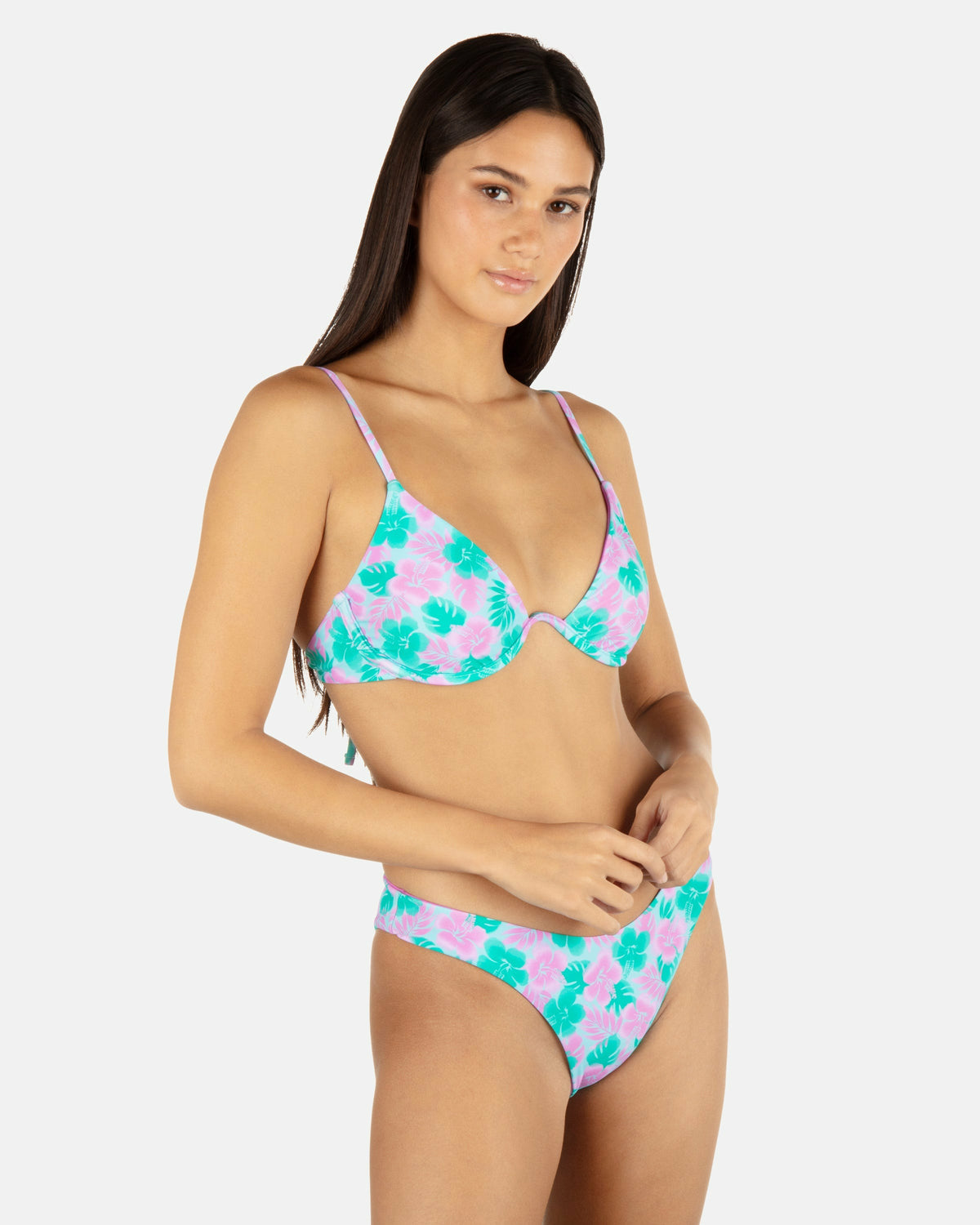Hurley Womens Lani Floral Underwire Bra