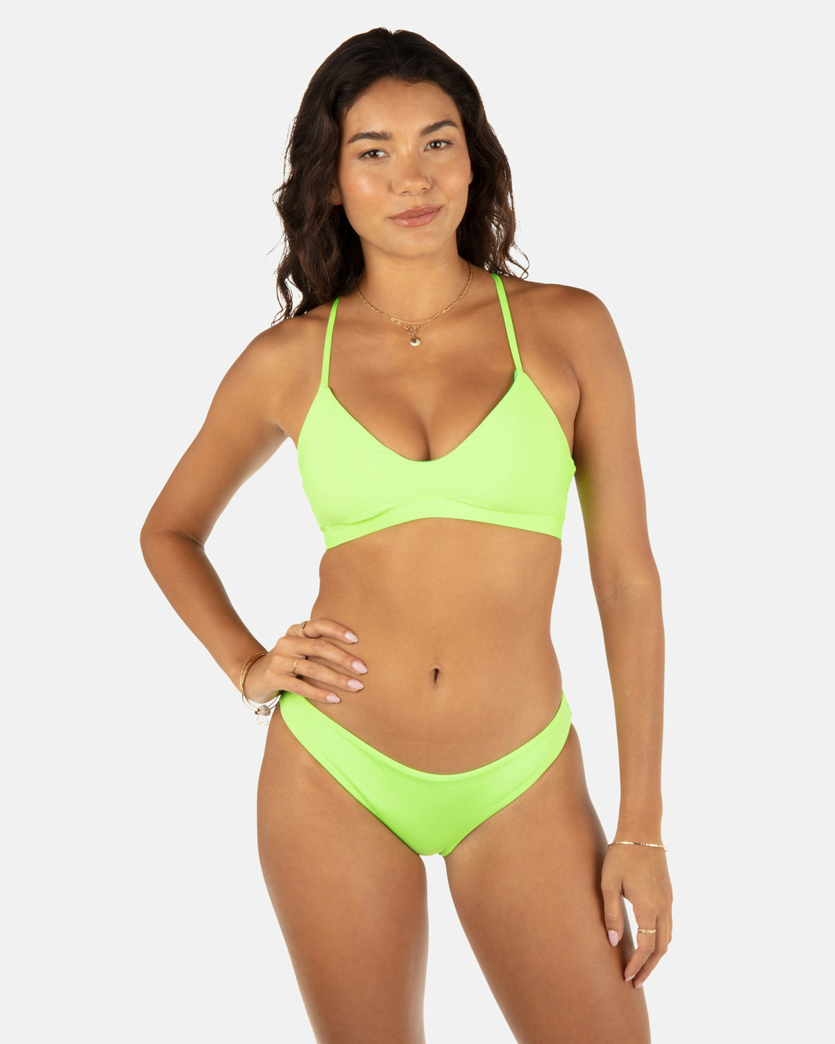 Hurley Womens Solid Adjustable Bikini Top