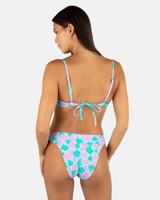 Hurley Womens Lani Floral Cheeky Scoop Reversible Bottom