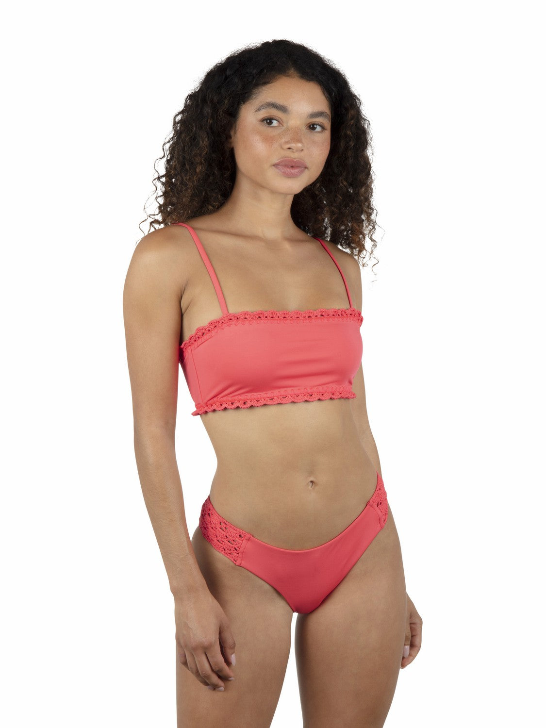 Hurley Womens Macrame Cheeky Hipster Bikini Bottom