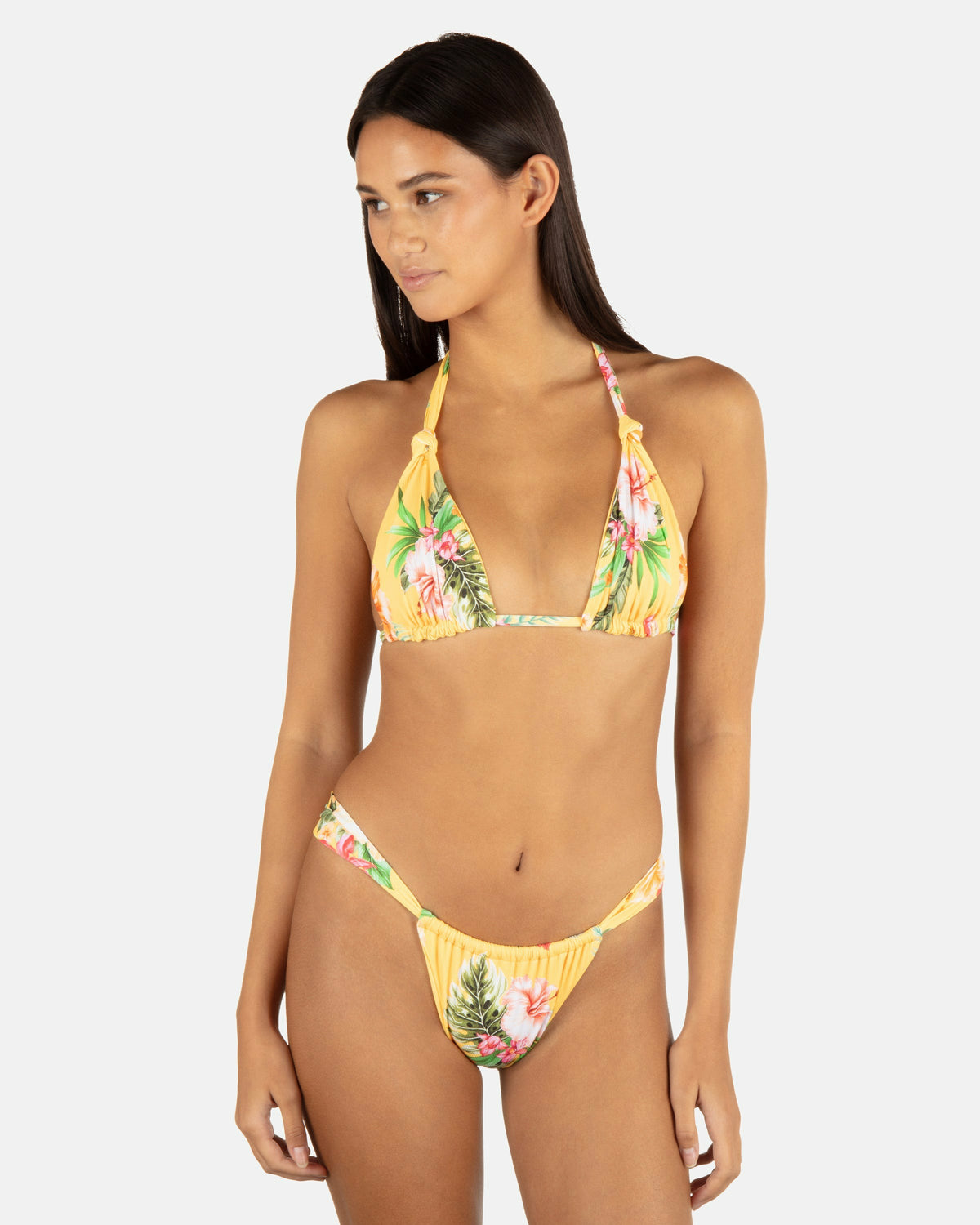 Hurley Womens Malia Front Slide Cheeky Bikini Bottom