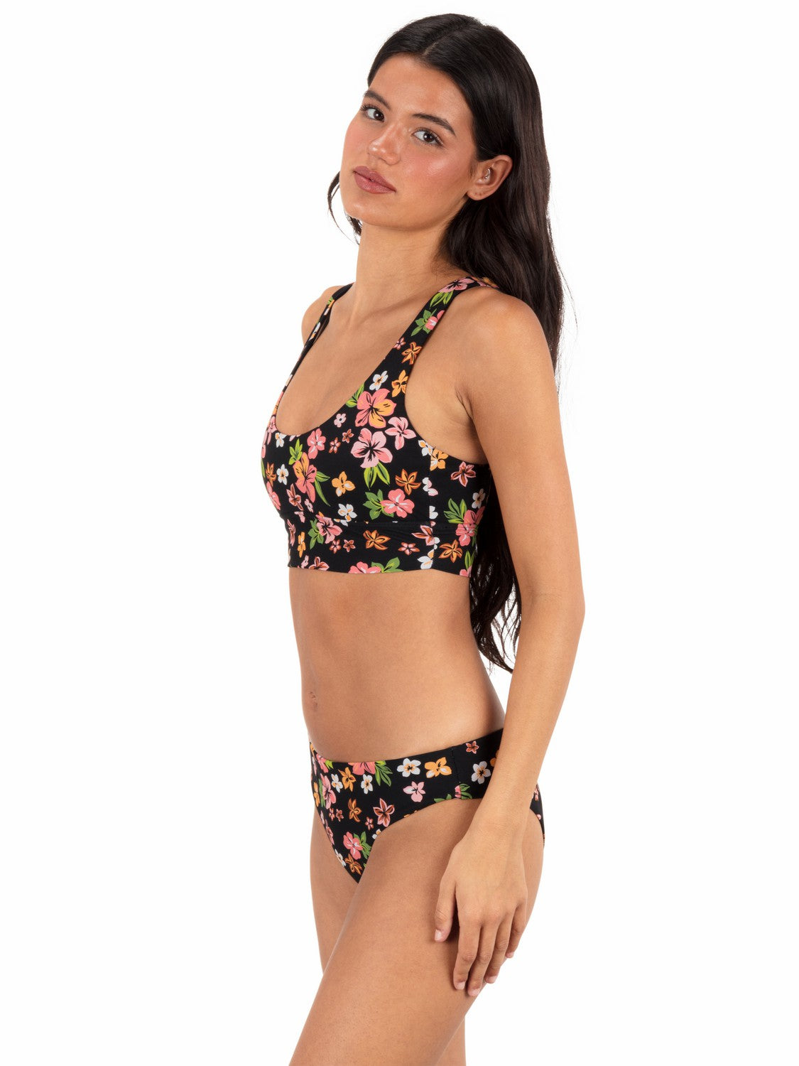 Hurley Womens Max Hibiscus Dream Longline Bralette