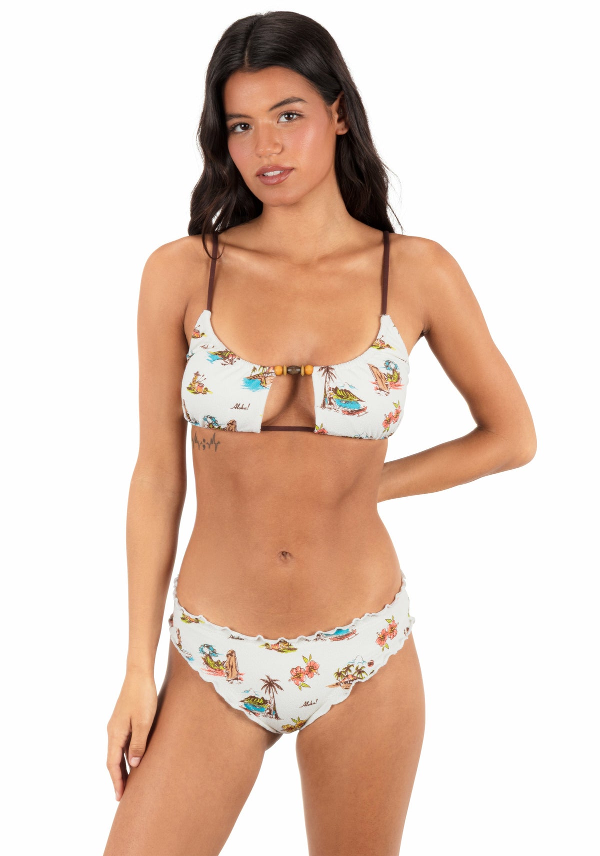 Hurley Womens Island Time Moderate Scoop Bottom