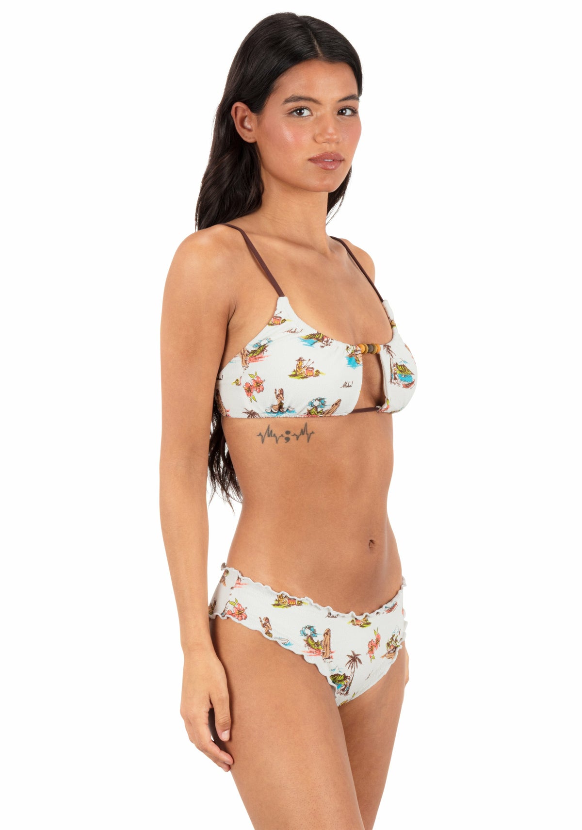 Hurley Womens Island Time Moderate Scoop Bottom