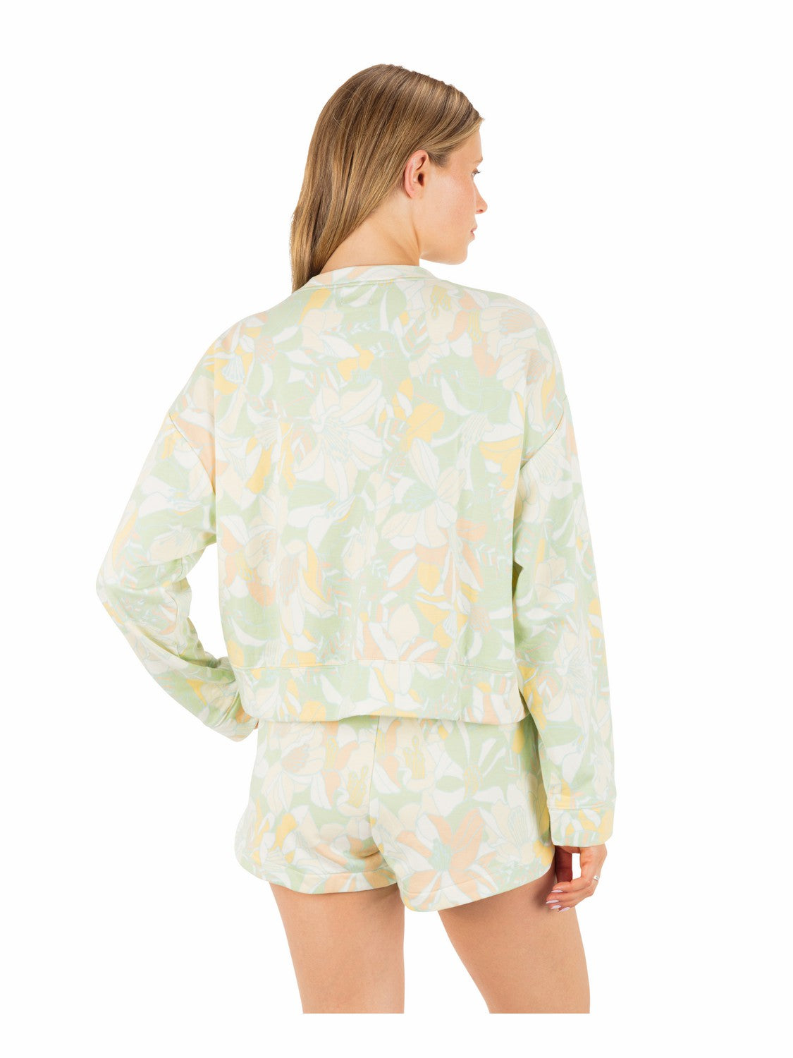 Hurley Womens Safari Floral Boxy Crew